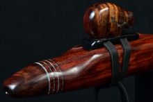 Bubinga Native American Flute, Minor, Low C-4, #F21D